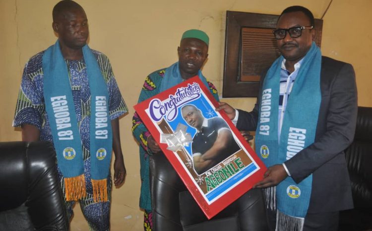  Eghosa Old Boys Association (EGHOBA) 87’ Set Pays Courtesy Visit to Dr. I.O. Agbonile, Medical Director FNPH Benin