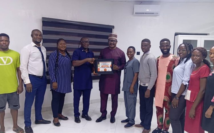  NHIA Staff Present Award to the Medical Director for Exemplary Leadership